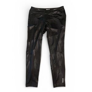 Reebok Speedwick Black Compression Training Leggings Size Large